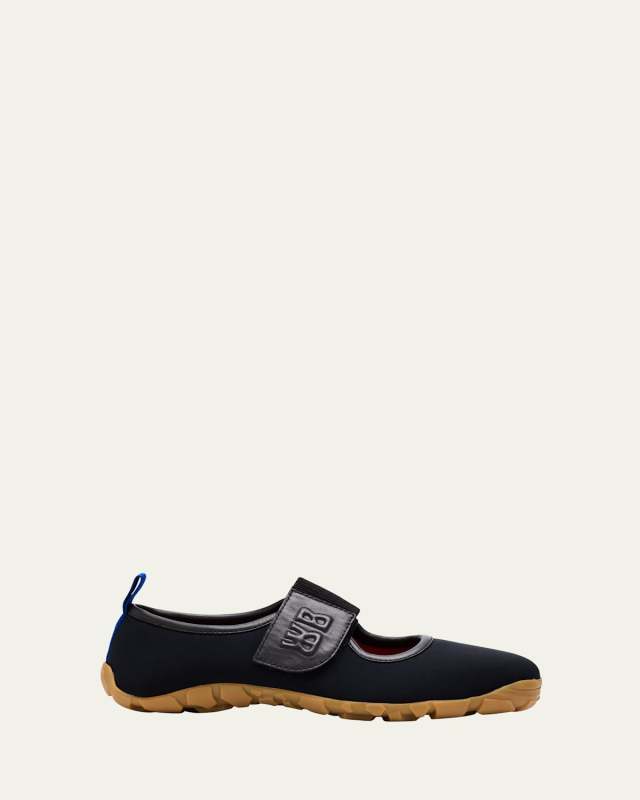 Fabric Mary Jane Grip Sneakers